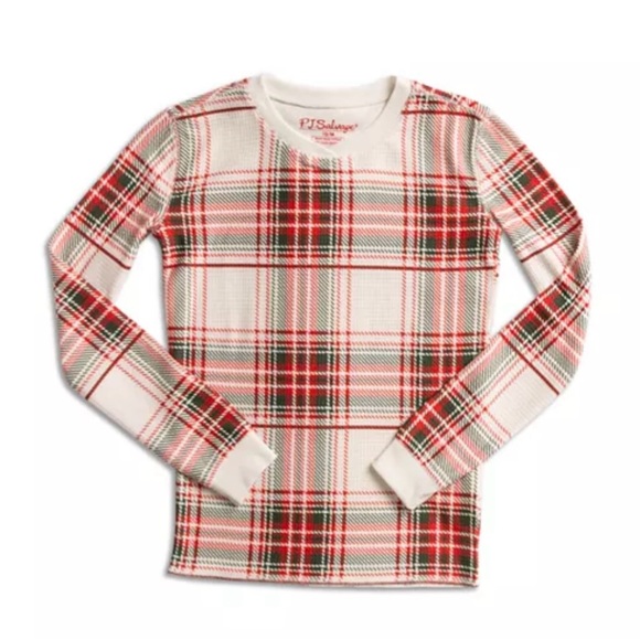 PJ Salvage Red Plaid Kids Pajamas - Picture 2 of 4